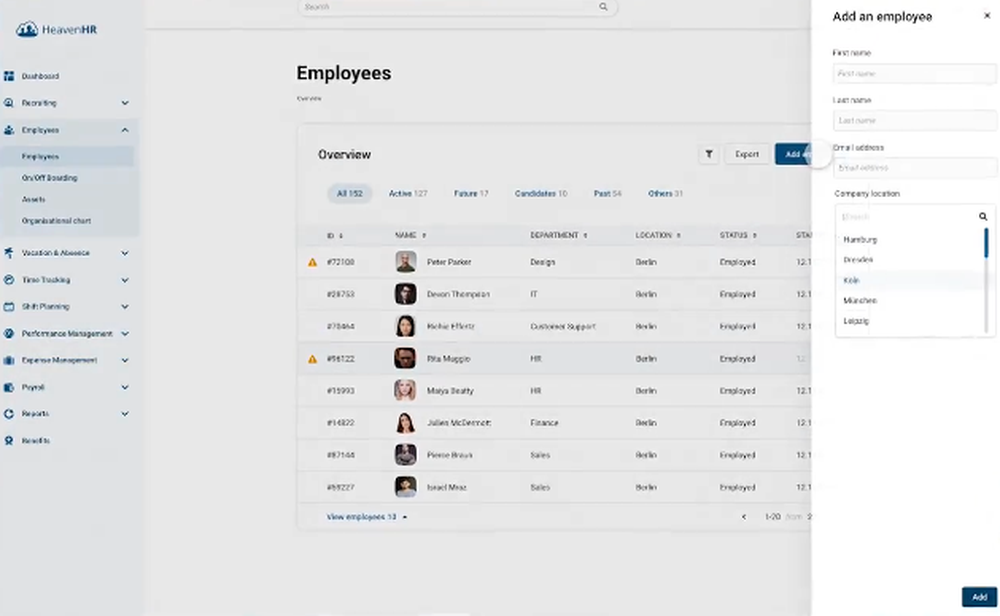 HeavenHR Screenshot 1