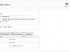 Backend - Group edit