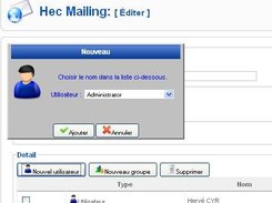 Backend - Group edit / Add new User