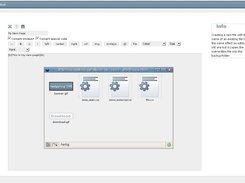 Files being inserted into a page.