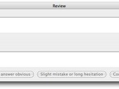 Review window (currently rather wide).
