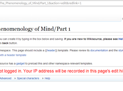 A mindless part of the Wikisource