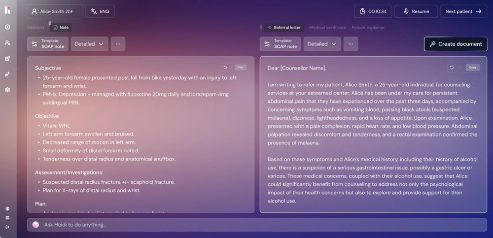 Heidi Health Screenshot 1