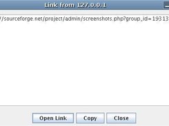 Receive a link and show this in a popup window