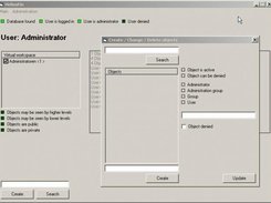 Shows the administrative object management