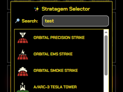 Stratagem Selector Menu v1.0.0