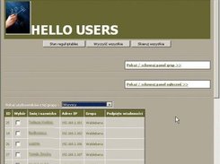 Web admin panel