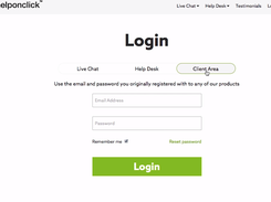 HelpOnClickLiveChat-Login