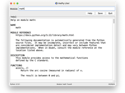 HelPyLite! Screenshot 1