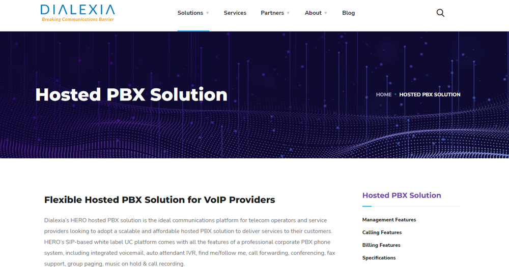HERO Hosted PBX Screenshot 1