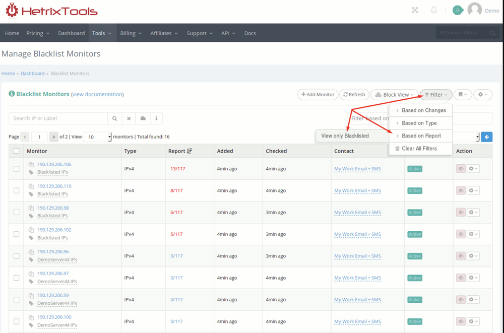 HetrixTools Screenshot 1