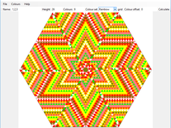 HexMandala result with an asymetric seed.