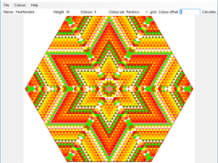 A typical example from HexMandala of a conventional image