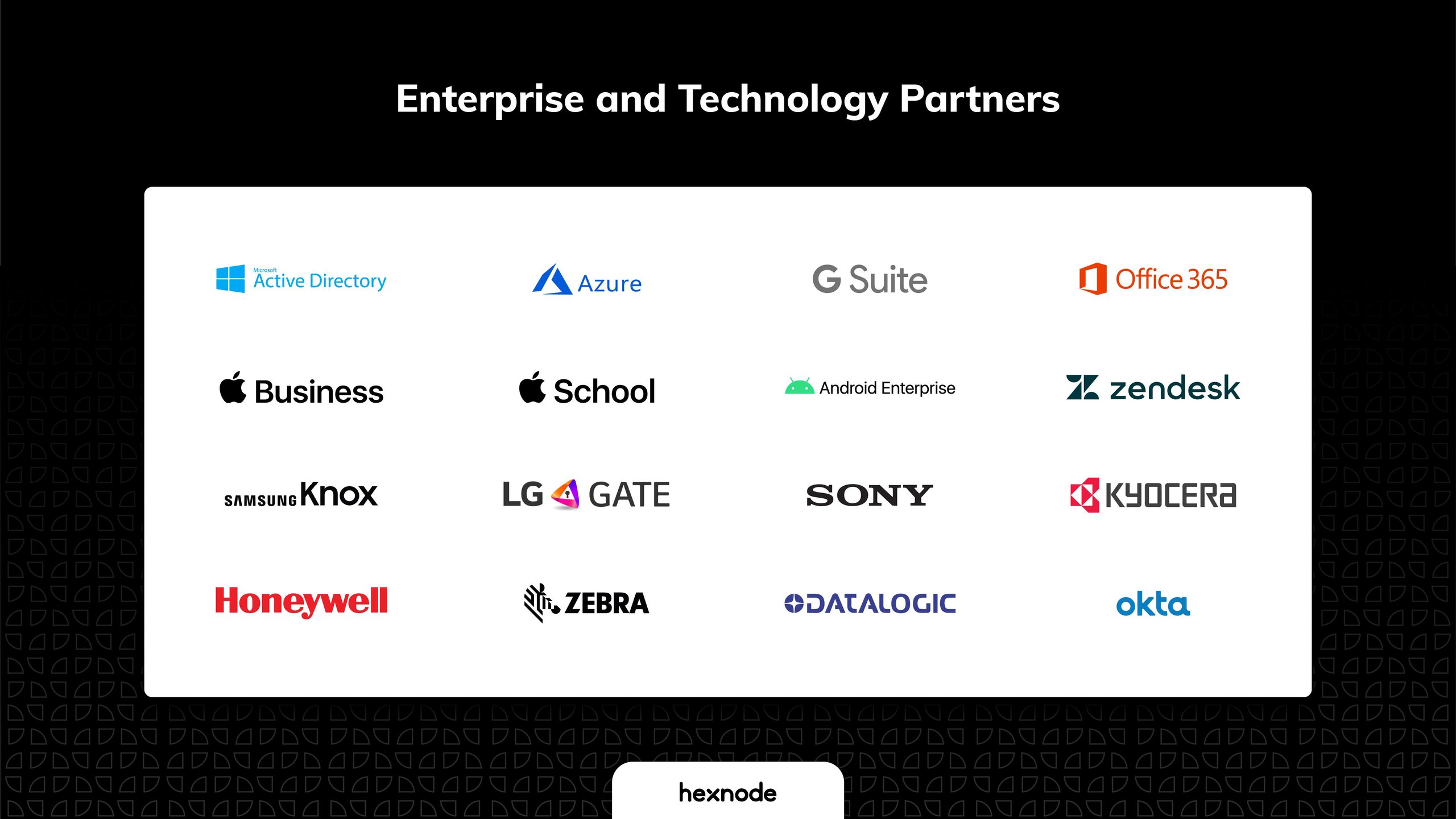 Hexnode Enterprise and Technology Integrations