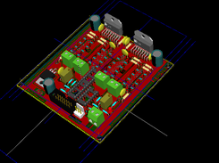 Kicad view of motor board