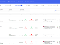 Manage your device inventory from the HiddenApp Devices Dashboard and deploy Mass Actions.