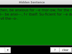 Hidden sentence Screenshot 1