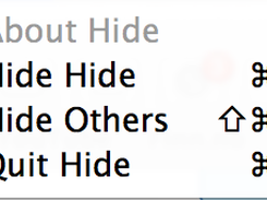 Hide Menue