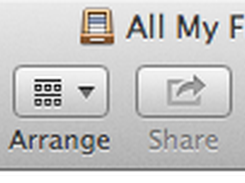 Hide-UnHide on Finder toolbar for easy access