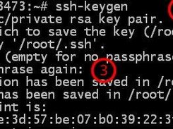 generate ssh-key on head node VM