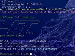 HidraTelnet Welcome Screen