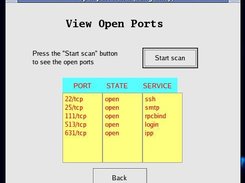 Open ports on the host