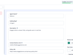 Chat Agent Settings