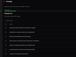 Manage the prompts that matters and you want to track for your company
