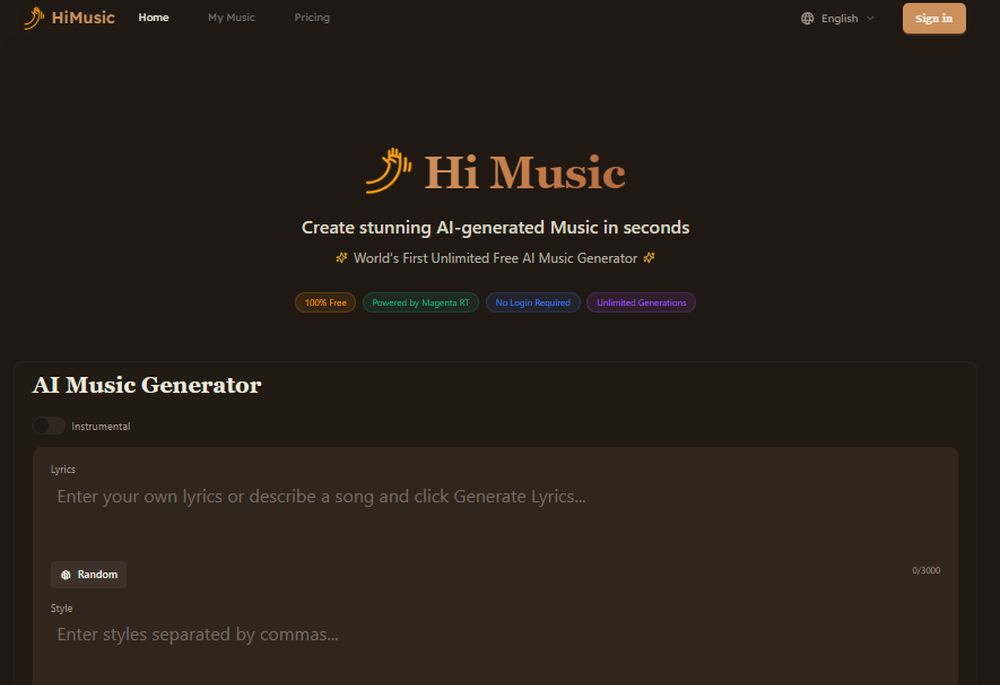 HiMusic Screenshot 1