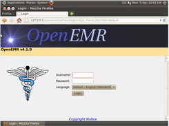 OpenEMR Login Page