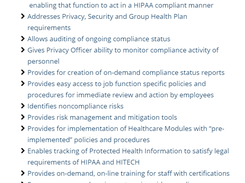 HIPAA ComplyPAK Screenshot 2