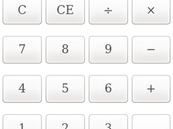 Calculator test application running in a Hipe server running through a rootless Hipe session on top of Ubuntu