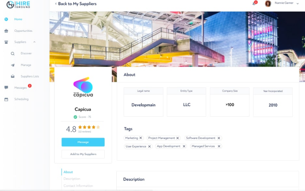 Hire Ground Screenshot 1