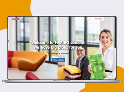 Careers site showing bespoke careers site created for Haribo UK.