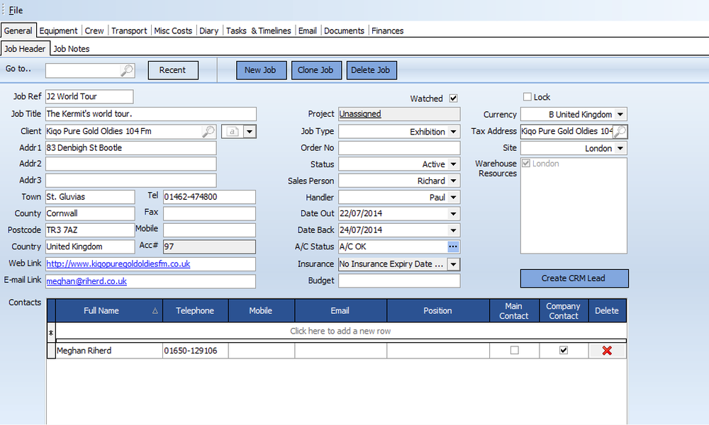 HireTrackNX-JobHeader