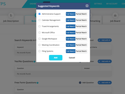 AI assisted keyword screening