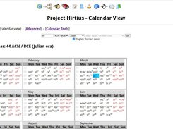 CalendarView with Roman dating
