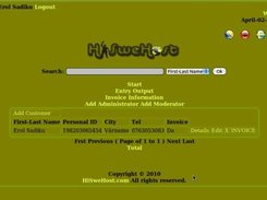 HiSweHost Invoice