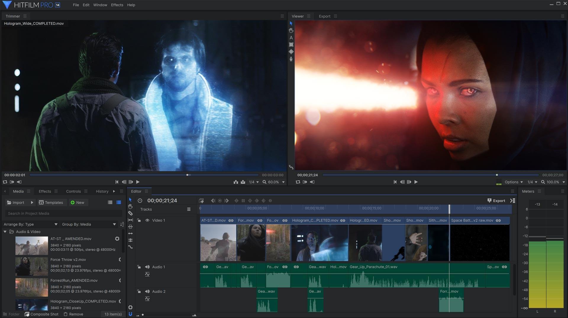 HitFilm Pro vs. Lightworks Comparison