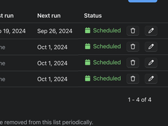 Reporting, on demand or scheduled.