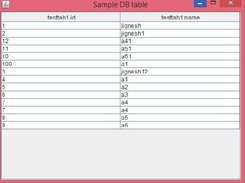 result table gui