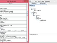 sql tree explain table gui
