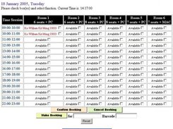 Booking Schedule Display, Confirm, Make and Cancel Booking