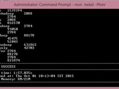 mvn hmr job run output in console