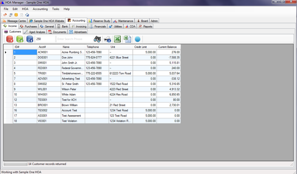 HOA Manager Screenshot 1