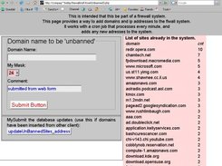 Users, with access rights, insert the wanted domains here. 