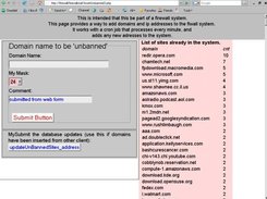 Users will insert wanted domains here. 