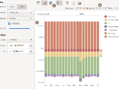Income/Expense over time report