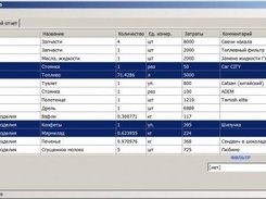 Main window, Expenses tab
