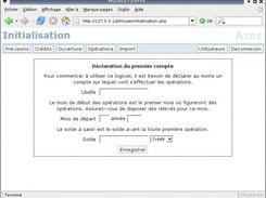 Ecran d'initialisation (vous ne le verrez qu'une fois)